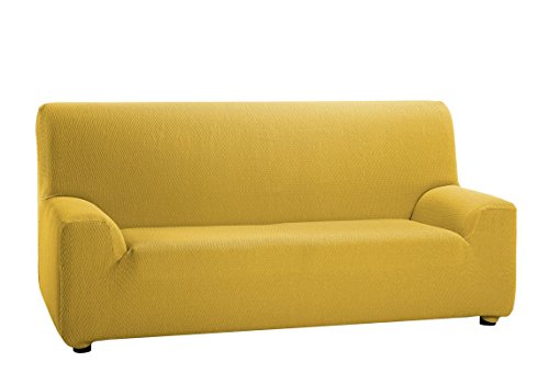 HIPERMANTA Funda elástica para sofá de 2 plazas, TÚNEZ, Medida de 120 a 190 cm. Oro