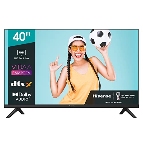 Hisense 40A4EG (40") Smart TV Full HD, con Natural Colour Enhancer, DTS Virtual X, VIDAA U5, Youtube, Netflix, HDMI, WiFi (NUEVO 2021)