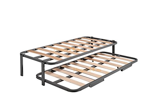 Hogar 24 Cama Nido Metálica Reforzada, 4 Patas, 90x190