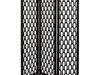 HOGAR Y MAS BIOMBO Separador Decorativo Negro 170CM