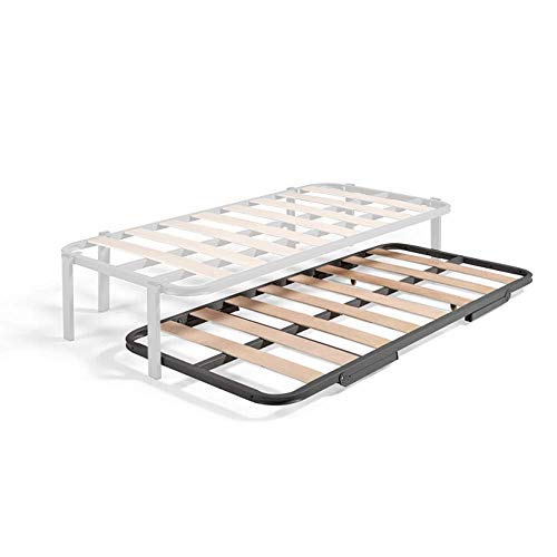 HOGAR24 ES Somier Inferior de Cama Nido, Arrastre con Ruedas, 90x180 cm