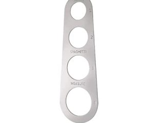 HOHTECH Medidor de Espaguetis de 4 Agujeros de Acero Inoxidable (Mide hasta Cuatro porciones para Adultos)