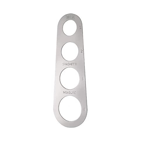 HOHTECH Medidor de Espaguetis de 4 Agujeros de Acero Inoxidable (Mide hasta Cuatro porciones para Adultos)