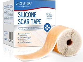 Hojas De Silicona Para Cicatrices (1,6 "X 120"), Hojas De Silicona Para EliminacióN De Cicatrices De Grado MéDico Cinta De Tratamiento Cicatrices Para CesáReas, CirugíA, Quemaduras, Queloides, Acné