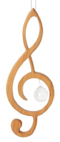 Holz Spiel Art - Clave de sol de madera con cristales de Swarovski