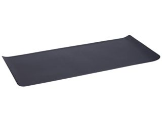 HOMCOM Esterilla para Aparatos de Entrenamiento Esterilla Protección de Suelo Bicicleta Elíptica Cinta de Correr Gimnasio Protectora de Suelo 170x75x0.4 cm Negro