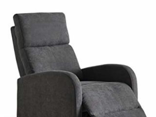 Home Heavenly®- Butaca reclinable, sillón Relax Nexus, cómodo y Compacto para salón, reposapies, Color Gris