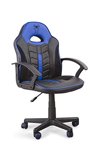 Home Heavenly®- Silla Gaming Win, Silla giratoria para niños, niñas, sillón Gamer con Ruedas ergonómico diseño Moderno, para Estudio, habitación Juvenil Escritorio, en tamaño pequeño (Azul)