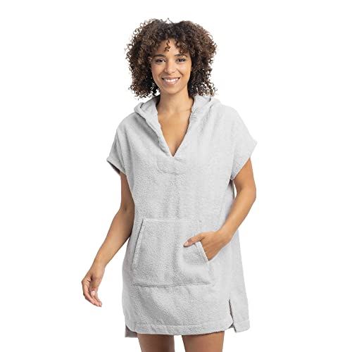 HOMELEVEL Poncho de Surf de Mujer - Ponchos de algodón con Capucha Bolsillo y Cuello de Pico - Albornoz de Toalla para natación Playa Gimnasio