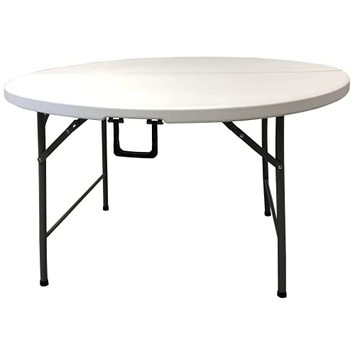 Homelux 710091 Mesa Plegable Resina, Redonda, 120 cm Alto 74 cm