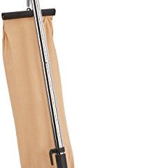 Hoover F38PQ - Enceradora, Potencia 800W, Función aspiradora incorporada, Luz Frontal, Capacidad 4L, Nivel de ruido 95dBA, Acero Cromado y Naranja