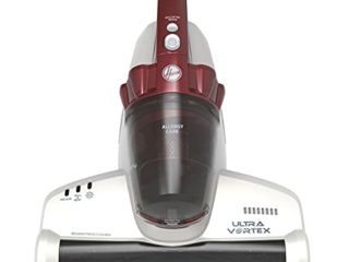 Hoover ULTRAVORTEX MBC500UV Aspirador de Mano, Especial para Colchones y Sofás, Especial Alergias, Antiácaros, Lámpara UV Antibacterias, Cable 5 metros, Depósito 300ml, 3 Modos de Limpieza, 500W
