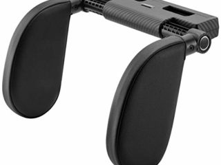 Hopeas Reposacabezas Coche Ajustable Almohada del Cuello de Viaje para Asiento de Automóvil para Niño Adulto (3D negro)