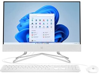 HP 22-dd0000ns - Ordenador de Sobremesa de 21,5” Full HD, Teclado y Ratón con Cable – (AMD Ryzen 3 3250U, 8 GB RAM, SSD de 256 GB, AMD Radeon Graphics, Windows 11 Home), Blanco