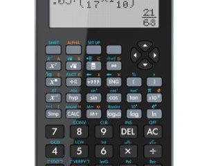 HP 300s+ Scientific Calculator - Calculadora (Black, Pantalla LCD de 4 líneas con Formato de Libro de Texto, 5 Minutos, Batería
