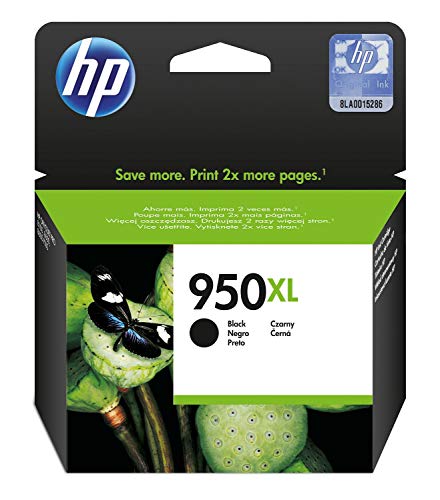 HP 950XL CN045AE, Negro, Cartucho de Alta Capacidad Original, 2.300 páginas, Para impresoras HP Officejet Pro serie 8600, 8100, 251dw, 276sw
