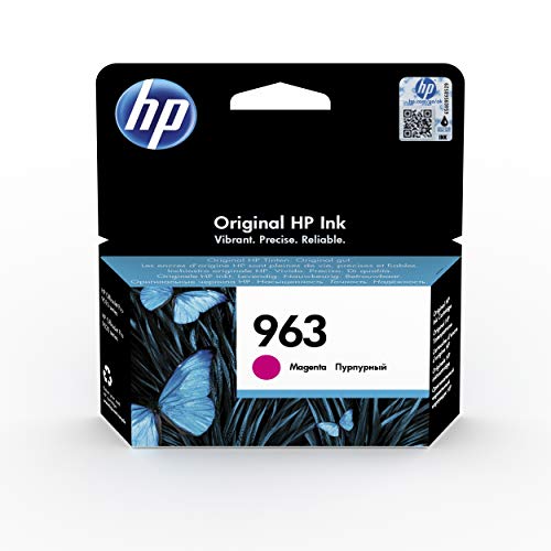 HP 963 3JA24AE, Magenta, Cartucho de Tinta Original, Compatible con impresoras de inyección de tinta HP OfficeJet Pro Series 9010, 9020
