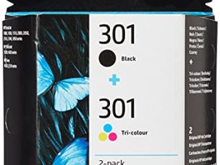 HP N9J72AE 301 Original Ink Cartridges, Black and Tri-Colour, Pack de 2