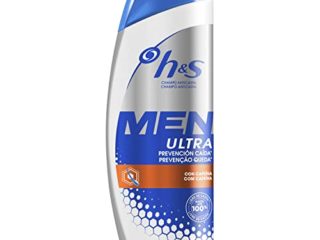 H&S Men Ultra Prevención Caída Champú Anticaspa 600 ml, Fórmula Anticaída Con Cafeína Para Un Pelo Más Fuerte