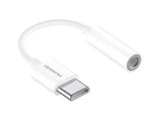 HUAWEI 55030086 - Adaptador Tipo C a Jack de 3.5 mm, Blanco