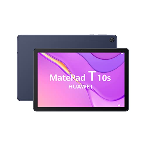 HUAWEI MatePad T10s - Tablet de 10.1"con pantalla FullHD (WiFi, RAM de 4GB, ROM de 64GB, EMUI 10.1, Huawei Mobile Services), Color Azul - sin servicios de Google preinstalados