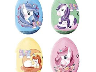 Huevos De Chocolate Con Leche Unicornio Y Sorpresa- Display De 24 Unidades