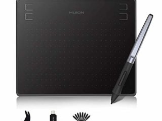 HUION HS64 Tableta Gráfica para Android, Windows, Mac, Tableta de Dibujo Gráfico con Lápiz Stylus sin Batería con 8192 Niveles de Presión, 266PPS,4 Teclas Rápidas
