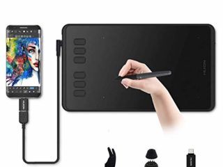 HUION Inspiroy H640P Tableta Gráfica,Tableta de Dibujo de Gráficos Lápiz Stylus Sin Batería 8192 Niveles Presión de Lápiz Pad de Firma para Mac Windows Android,óptima para Oficina en casa y E-Learning