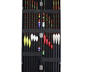 HULIWANG 16 unids/caja de pesca flotadores con caja de plástico ABS Set boya Bobber Carpa Pesca Flotadores Mix Tamaño Accesorios de pesca