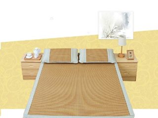 hxxxy Estilo Chino Colchón Cool,Doble Natural Bambú Fácil Limpieza Tatami de Piso-A 180x200cm(71x79inch)