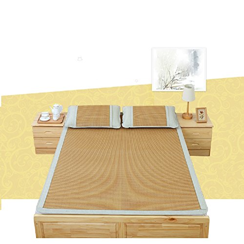 hxxxy Estilo Chino Colchón Cool,Doble Natural Bambú Fácil Limpieza Tatami de Piso-A 180x200cm(71x79inch)