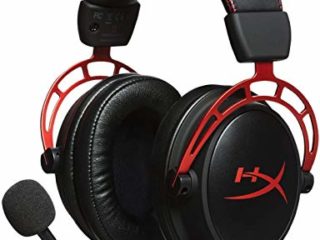 HyperX Cloud Alpha – Cascos de Gaming con cable trenzado extraíble, compatibles con PS4, Xbox One y platformas de 3.5 mm, Color Rojo/Negro
