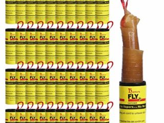 Hywean 40 Piezas de Papel Fly Catcher, Juego de Moscas de Frutas pegajosas para Interiores y Exteriores, Control de Moscas, Mosquitos y Otros Insectos voladores
