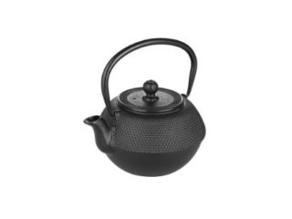 Ibili Hierro Fundido Color Negro-Tetera de Mesa-Mantiene el Calor-Asa Plegable-0,72 litros
