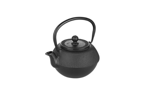 Ibili Hierro Fundido Color Negro-Tetera de Mesa-Mantiene el Calor-Asa Plegable-0,72 litros