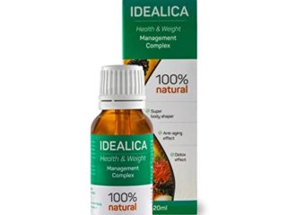IDEALICA 100% Natural 20ml. Gotas Para Adelgazar Muy Rapido - Quemagrasas Potente Para Adelgazar - Antioxidante - Apto para veganos y vegetarianos - Sin gluten