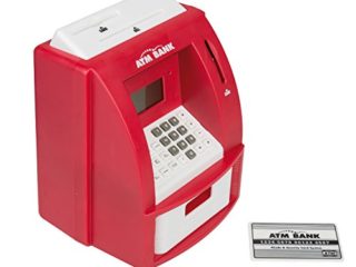 Idena 50020 – Hucha Digital con diseño de Cajero Automático con Sonido, Aprox. 21.8 x 16 x 14,5 cm, Color Azul