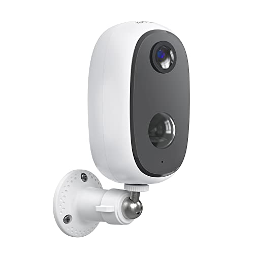 ieGeek Camara de Vigilancia WiFi Exterior sin Cables, Batería Recargable de 10000 mAh, Cámara IP de Seguridad Wi-Fi 1080P con Impermeable, Detección de Movimiento PIR, Visión Nocturna, Audio de 2 Vias