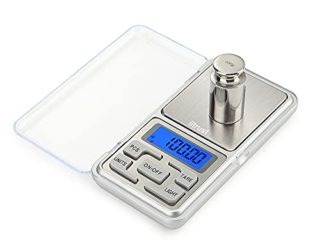 iitrust Báscula Cocina Digital, 500g / 0.01g Bascula de Cocina con Alta Precisión, Mini Balanza de Alimentos Multifuncional, Peso de Cocina, Función Tara, para Ingredientes, Joyería, Café
