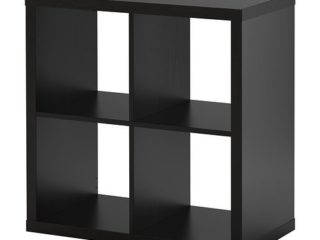 Ikea, estantería Modular de la Serie Kallax, Ideal para cestas o Cajas, 77 x 77 cm, Color Negro, marrón