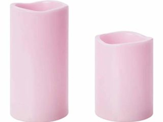 IKEA Godafton 403.776.99 - Juego de 2 velas LED (funciona con pilas, color rosa