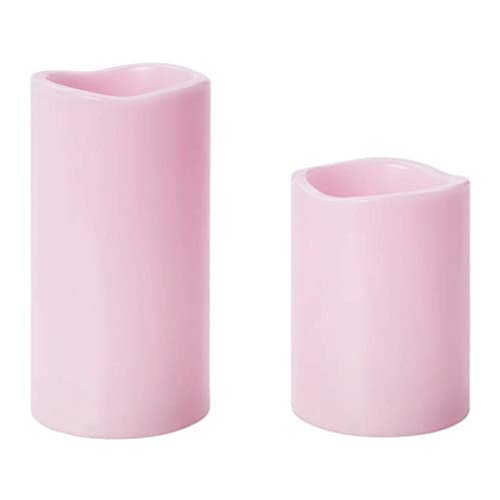IKEA Godafton 403.776.99 - Juego de 2 velas LED (funciona con pilas, color rosa