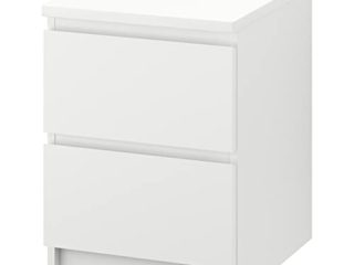 Ikea MALM – Pecho de 2 cajones, Blanco – 40 x 55 cm