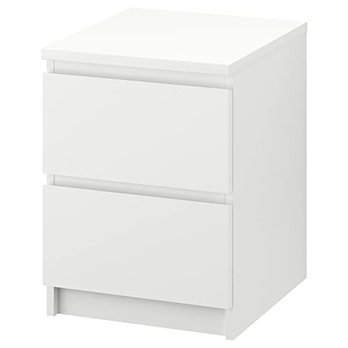 Ikea MALM – Pecho de 2 cajones, Blanco – 40 x 55 cm