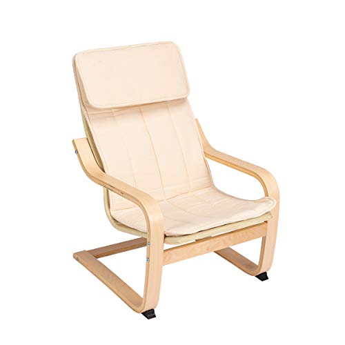 IKEA Poäng - Mecedora infantil (en madera de abedul, con funda lavable)