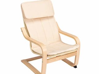IKEA Poäng - Mecedora infantil (en madera de abedul, con funda lavable)