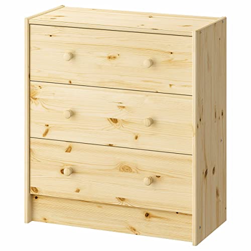 Ikea RAST - Cómoda de 3 cajones, Pino - 62x70 cm