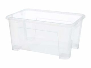 IKEA SAMLA - Caja, transparente