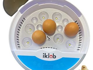 IKLOB® Último modelo de Incubadora de huevos gallina incubadora huevos automática de codorniz 9/12 huevos (modelo con depósito para agua, NO esponja-mayor eclosión de huevo)