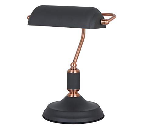 ILUMINACIÓN DE DISEÑO Lámpara de Mesa 9W Tipo Banquero, 9 W, Negro